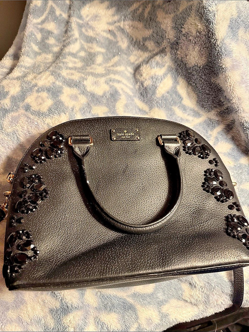 Kate Spade Black Sequin Satchel